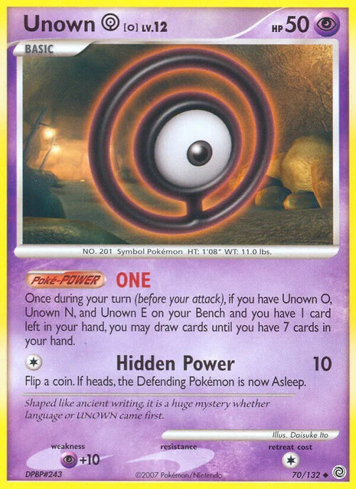 Unown [O] Lv.12 — Secret Wonders