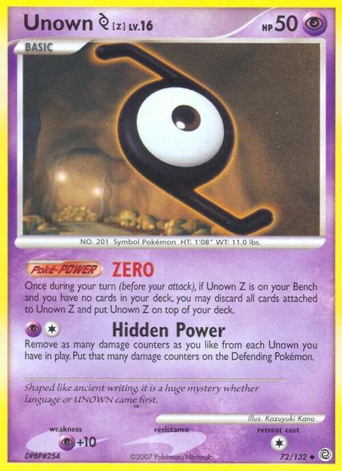 Unown [Z] Lv.16 — Secret Wonders
