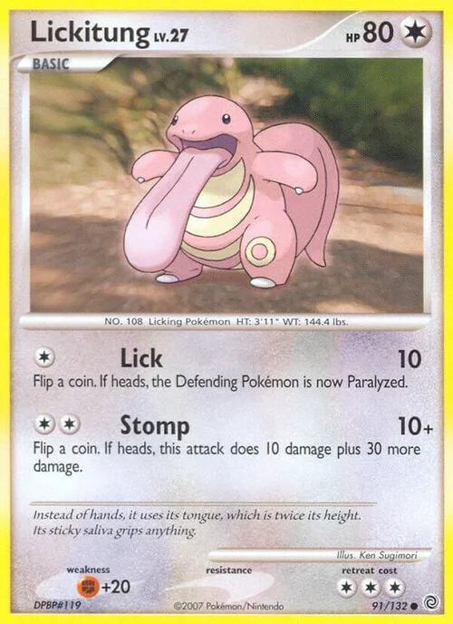 Lickitung Lv.27 — Secret Wonders