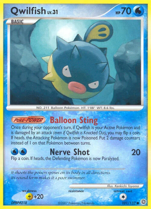 Qwilfish Lv.31 — Secret Wonders