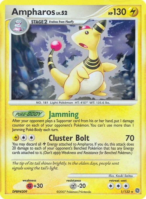 Ampharos — Theme Deck & Blisters Exclusives