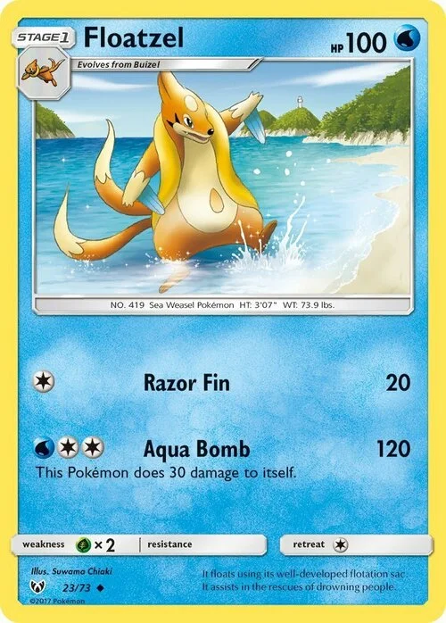 Floatzel — Shining Legends