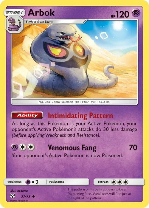 Arbok — Shining Legends