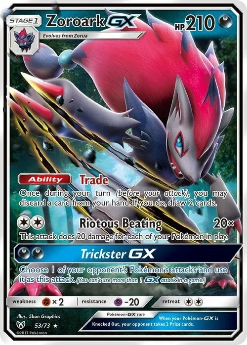 Zoroark GX — Shining Legends