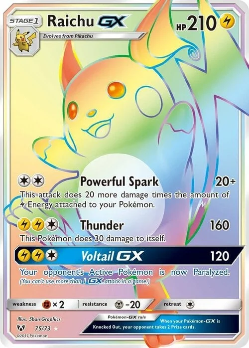 Raichu GX — Shining Legends