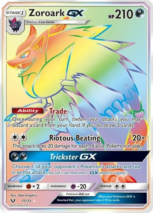 Zoroark GX — Shining Legends