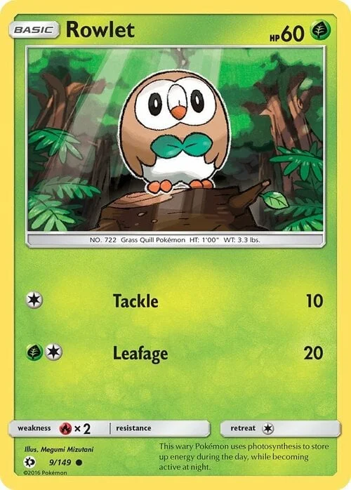 Rowlet — Sun & Moon