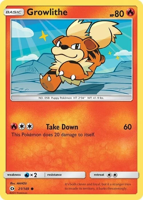 Growlithe — Sun & Moon