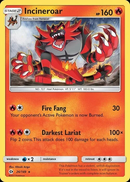 Incineroar — Sun & Moon