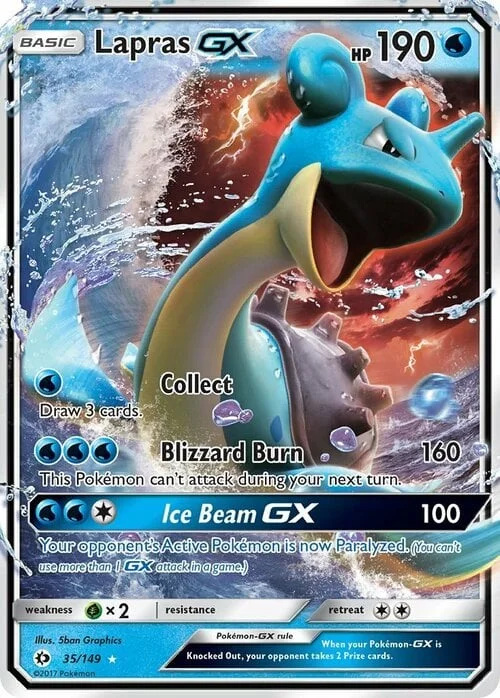 Lapras GX — Sun & Moon