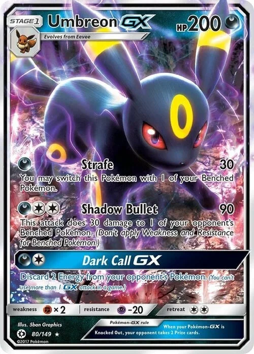 Umbreon GX — Sun & Moon