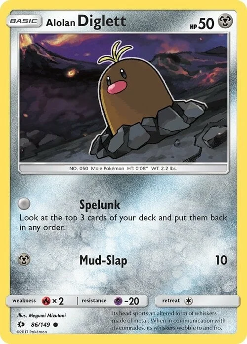 Alolan Diglett — Sun & Moon