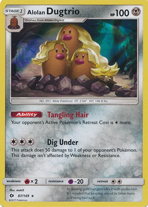 Alolan Dugtrio — Sun & Moon