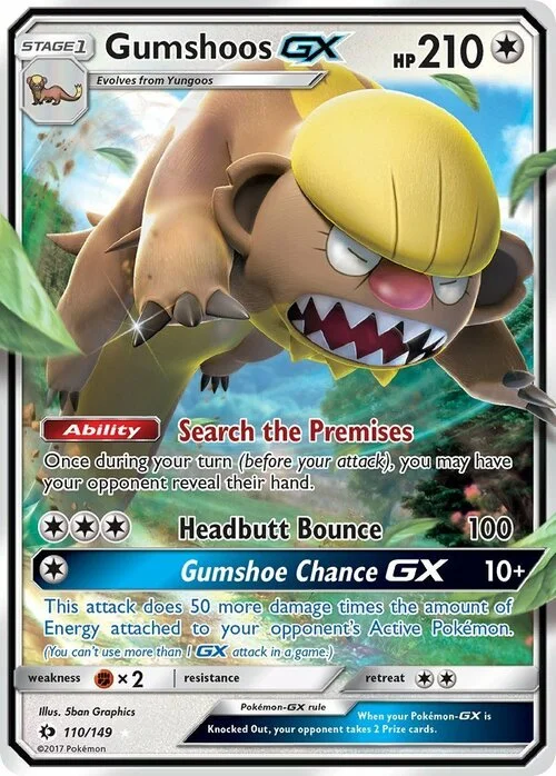 Gumshoos GX — Sun & Moon