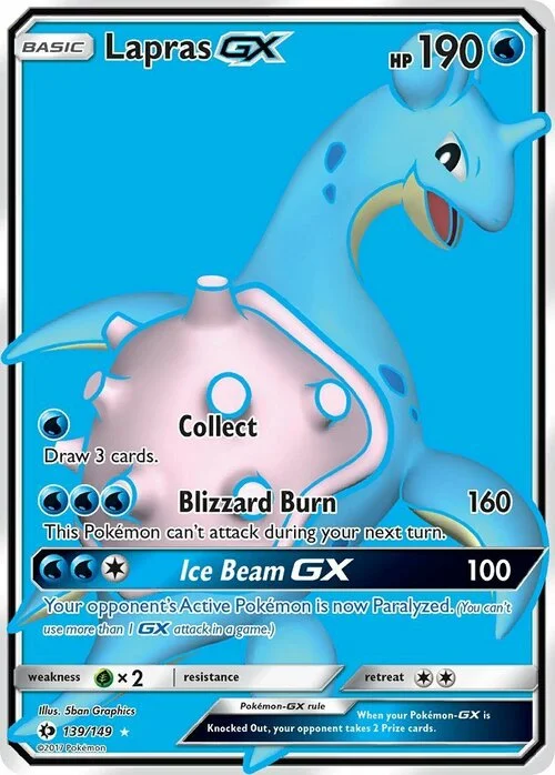 Lapras GX — Sun & Moon