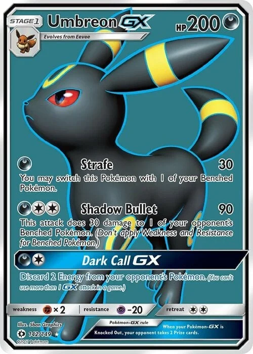 Umbreon GX — Sun & Moon