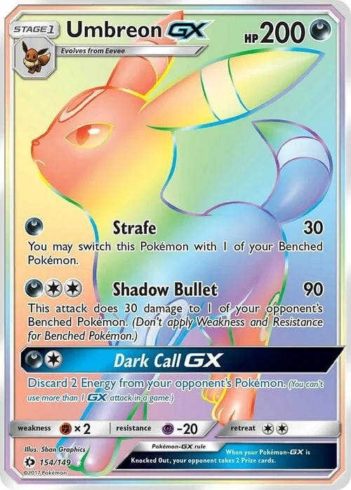 Umbreon GX — Sun & Moon