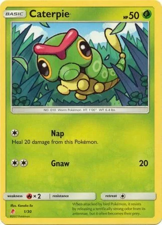 Caterpie — Sun & Moon Trainer Kit: Lycanroc & Alolan Raichu (Lycanroc)