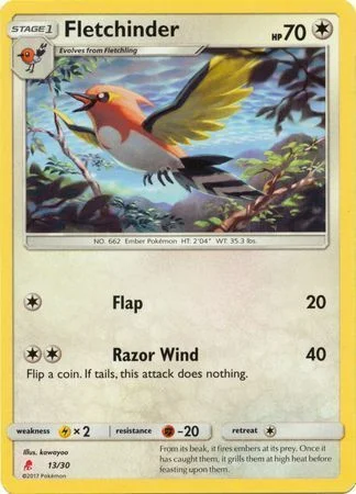 Fletchinder — Sun & Moon Trainer Kit: Lycanroc & Alolan Raichu (Lycanroc)