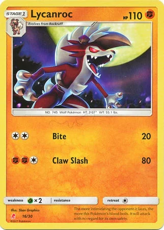 Lycanroc — Sun & Moon Trainer Kit: Lycanroc & Alolan Raichu (Lycanroc)