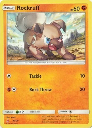 Rockruff — Sun & Moon Trainer Kit: Lycanroc & Alolan Raichu (Lycanroc)