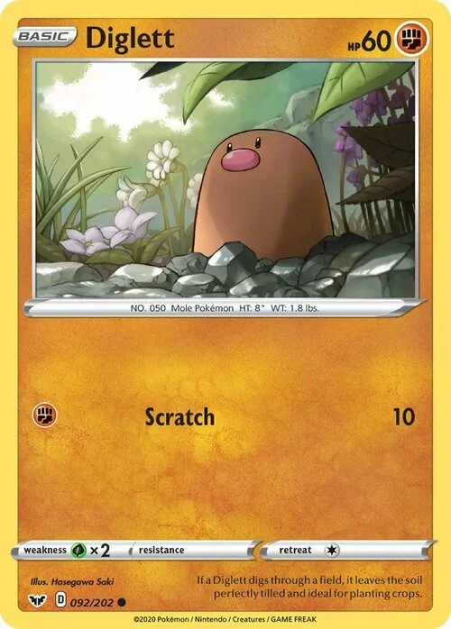 Diglett — Sword & Shield