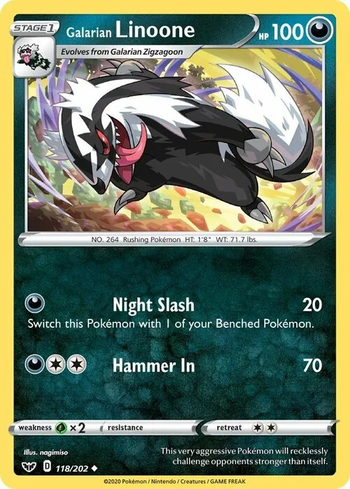 Galarian Linoone — Sword & Shield