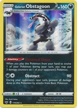 Galarian Obstagoon — Sword & Shield
