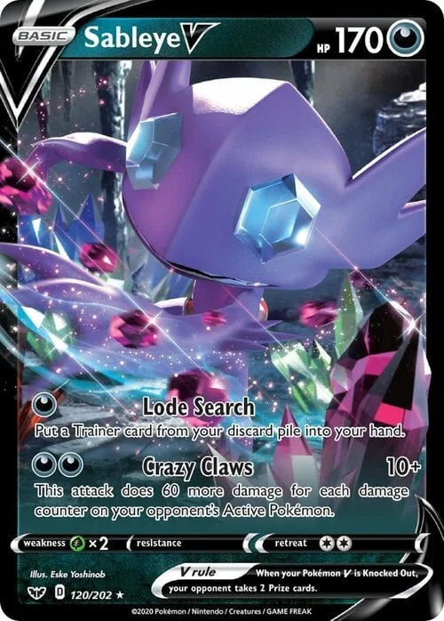 Sableye V — Sword & Shield