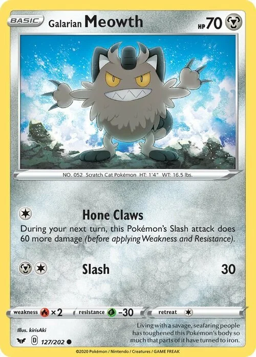 Galarian Meowth — Sword & Shield