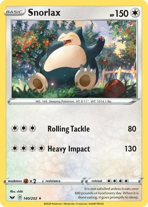 Snorlax — Sword & Shield