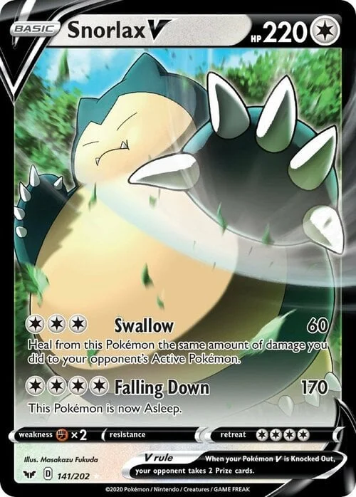 Snorlax V — Sword & Shield