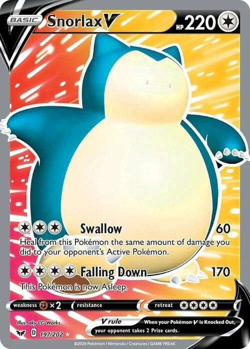 Snorlax V — Sword & Shield
