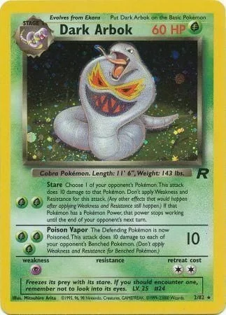 Dark Arbok — Team Rocket