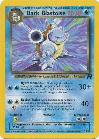 Dark Blastoise — Team Rocket