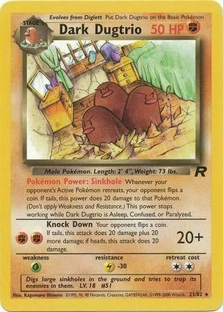 Dark Dugtrio — Team Rocket