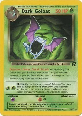 Dark Golbat — Team Rocket
