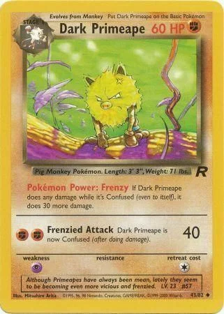 Dark Primeape — Team Rocket