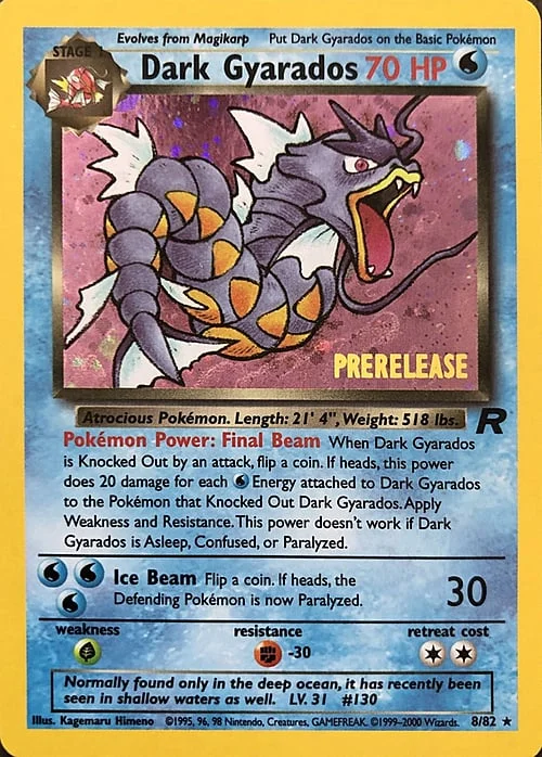 Dark Gyarados — Prerelease Promos