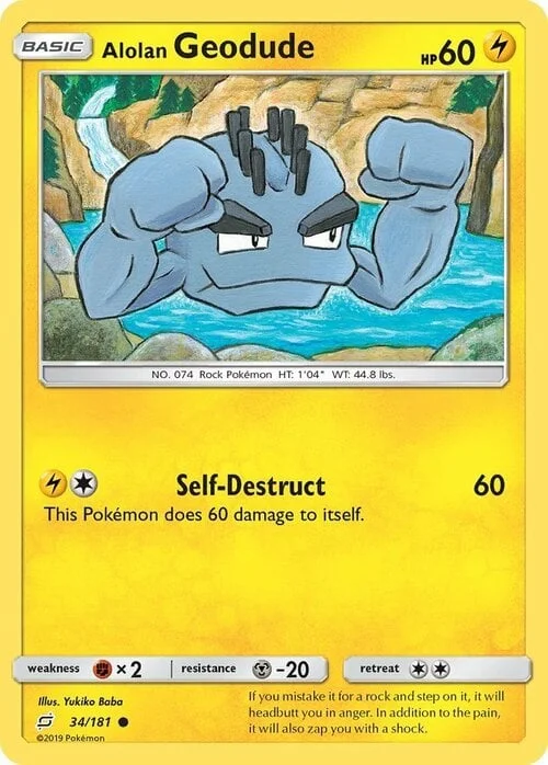 Alolan Geodude — Team Up