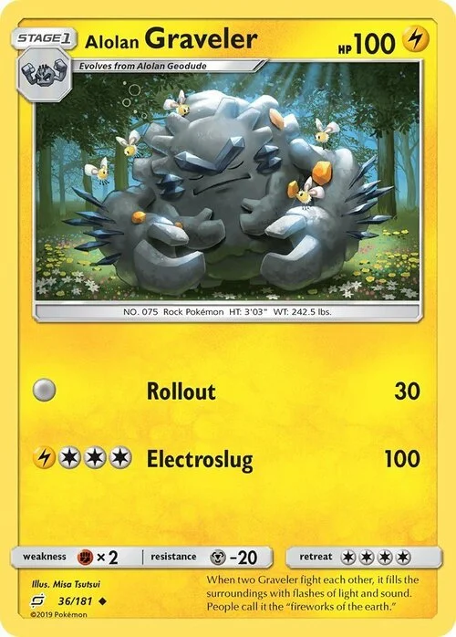 Alolan Graveler — Team Up