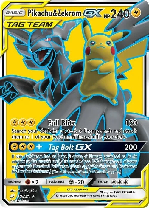 Pikachu & Zekrom GX — Team Up