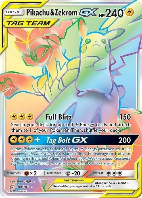 Pikachu & Zekrom GX — Team Up