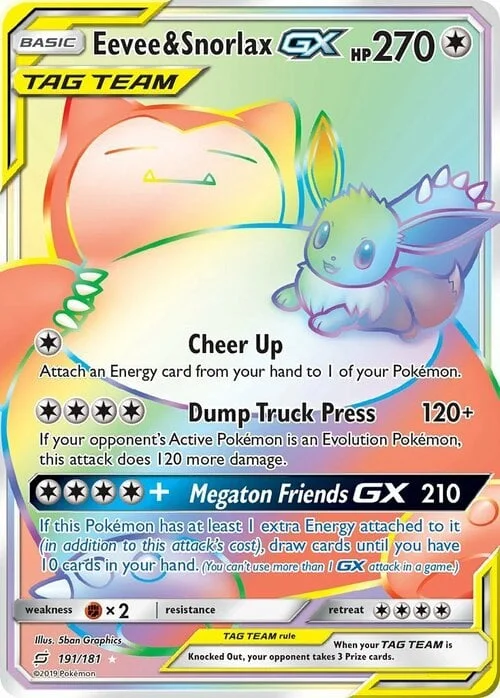 Eevee & Snorlax GX — Team Up