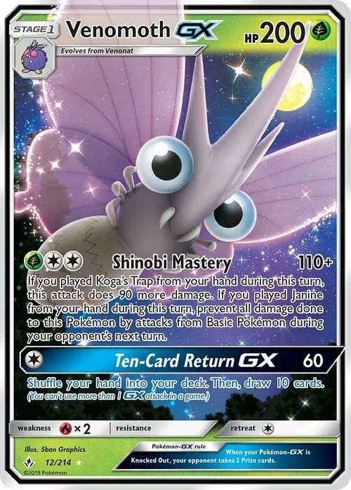 Venomoth GX — Unbroken Bonds
