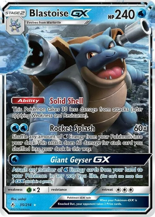 Blastoise GX — Unbroken Bonds