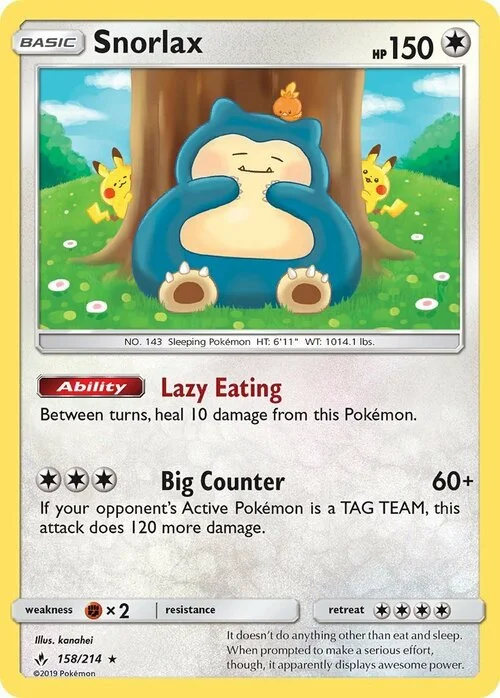 Snorlax — Unbroken Bonds