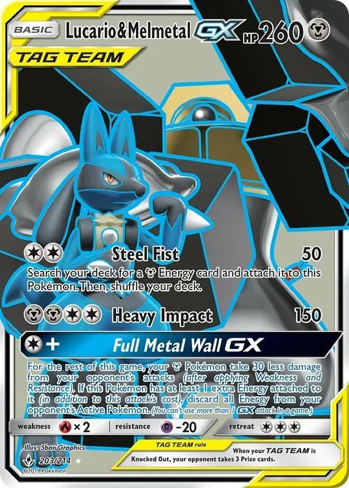 Lucario & Melmetal GX — Unbroken Bonds