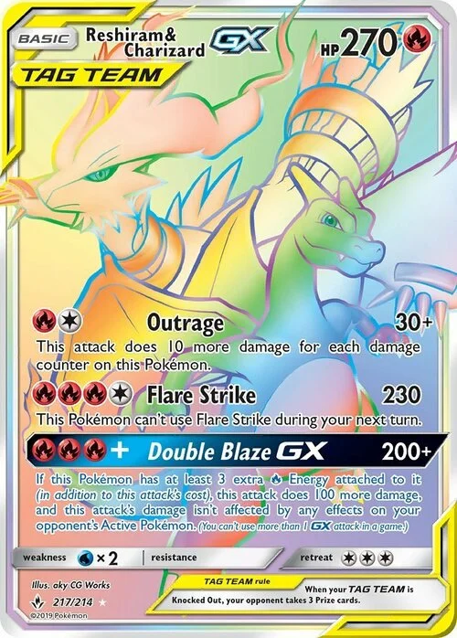 Reshiram & Charizard GX — Unbroken Bonds