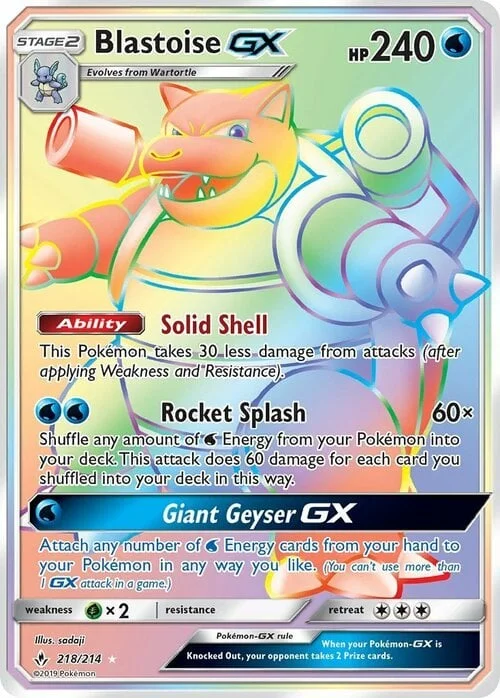 Blastoise GX — Unbroken Bonds
